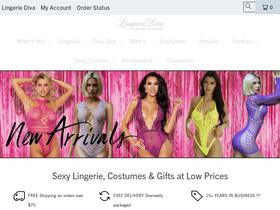 'lingeriediva.com' screenshot