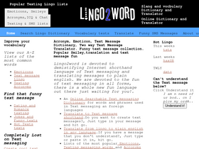 'lingo2word.com' screenshot