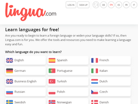 'lingua.com' screenshot