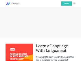 'linguanaut.com' screenshot