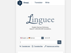 'linguee.com' screenshot