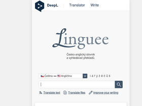 'linguee.cz' screenshot