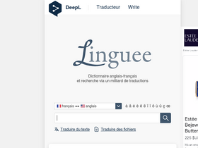 'linguee.fr' screenshot