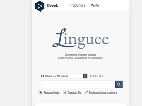 'linguee.it' screenshot
