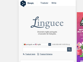 'linguee.pt' screenshot