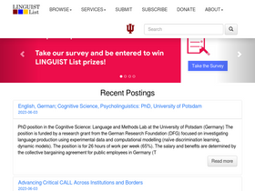 'linguistlist.org' screenshot