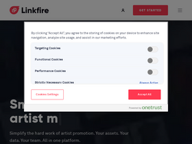 'linkfire.com' screenshot