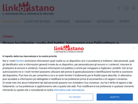 'linkoristano.it' screenshot