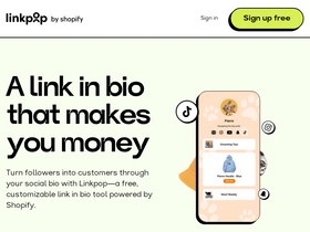 'linkpop.com' screenshot