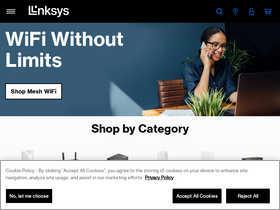 'linksys.com' screenshot