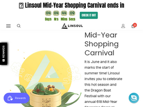 'linsoul.com' screenshot