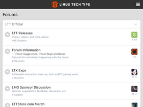 'linustechtips.com' screenshot
