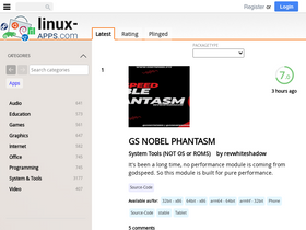 'linux-apps.com' screenshot