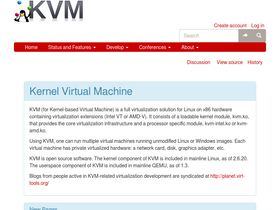'linux-kvm.org' screenshot