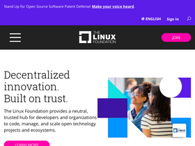 'linuxfoundation.org' screenshot
