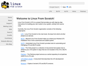 'linuxfromscratch.org' screenshot