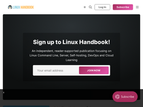 'linuxhandbook.com' screenshot