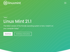 'linuxmint.com' screenshot