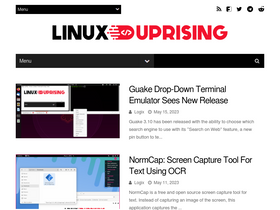 'linuxuprising.com' screenshot