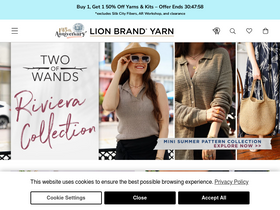 'lionbrand.com' screenshot