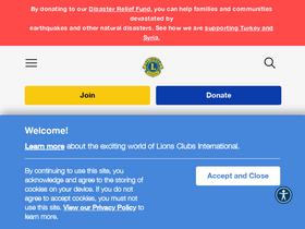 'lionsclubs.org' screenshot