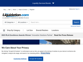 'liquidation.com' screenshot