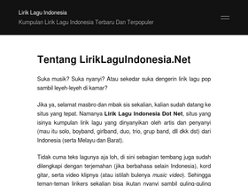 'liriklaguindonesia.net' screenshot