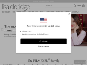 'lisaeldridge.com' screenshot