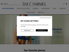 'lisecharmel.com' screenshot
