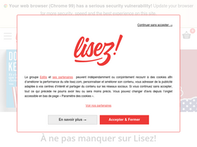 'lisez.com' screenshot