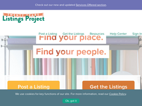 'listingsproject.com' screenshot