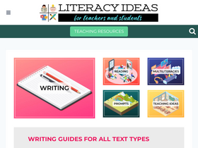 'literacyideas.com' screenshot