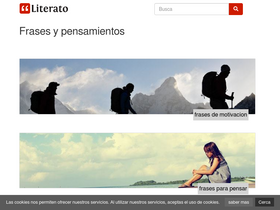 'literato.es' screenshot