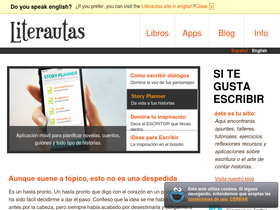 'literautas.com' screenshot