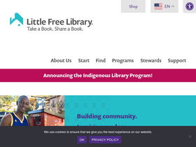 'littlefreelibrary.org' screenshot