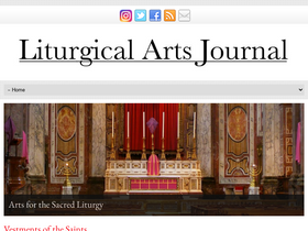 'liturgicalartsjournal.com' screenshot