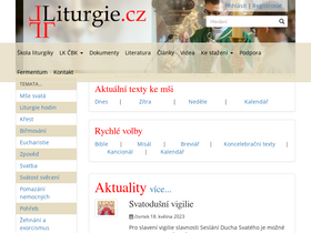 'liturgie.cz' screenshot