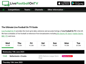 'live-footballontv.com' screenshot