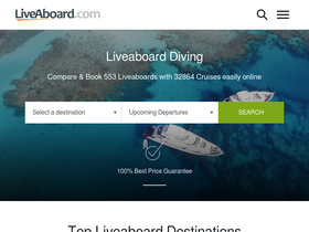 'liveaboard.com' screenshot