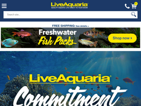 'liveaquaria.com' screenshot