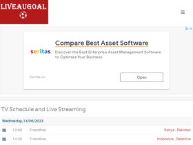 'liveaugoal.com' screenshot