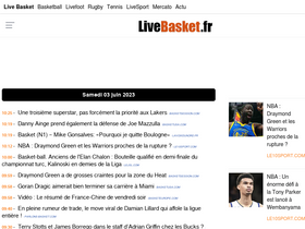 'livebasket.fr' screenshot
