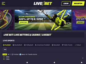 'livebet.com' screenshot