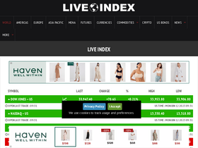 'liveindex.org' screenshot