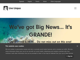 'livelingua.com' screenshot