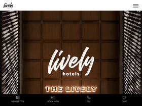 'livelyhotels.com' screenshot