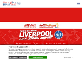 'liverpoolairport.com' screenshot