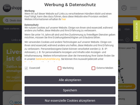 'liveshopping-aktuell.de' screenshot