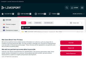 'livesport.com' screenshot