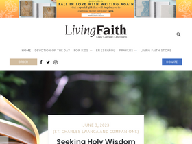 'livingfaith.com' screenshot